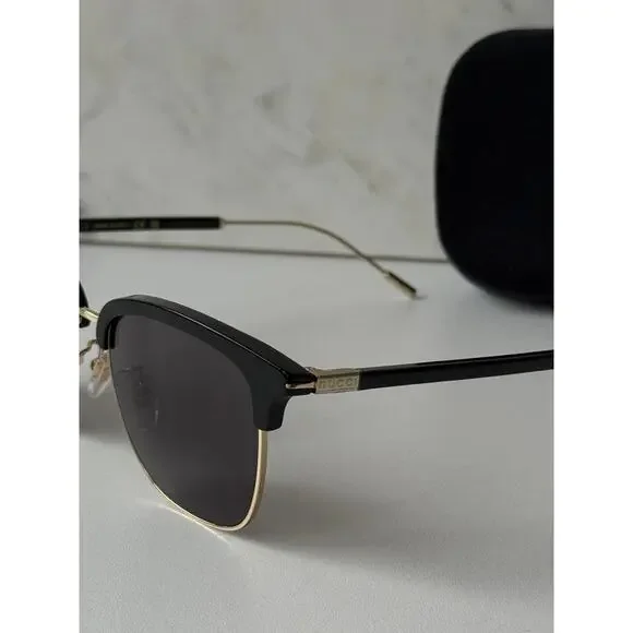 NEW Gucci GG1275SA Black Gold Clubmaster Sunglasses - Picture 8 of 10